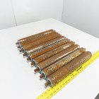 2-1 2  Od X 17  Face Heavy Duty Gravity Conveyor Steel Rollers 11 16  Hex Lot  9