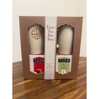 Tazo Tea For Two Gift Set 2 Ceramic Mugs Awake Black Zen Green Tea Bags New