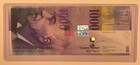 Switzerland 1000 Chf  swiss Francs  Serial Number  99f5628948  In Sleeve