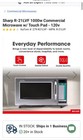 Sharp R-21lvf 1000w Medium Duty Commercial Microwave Oven  Touch Control  20    