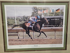 Huge Signed numbered Cigar Arlington Challenge Print  Jerry Bailey  Rick Buckley