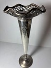 Sterling Silver Trumpet Vase 13 75  Tall Weighted Base By J h  Betteridge