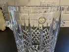 Lead Crystal Ice Bucket Champagne Holder 9    Tall Hand Cut Diamond Pattern Poland