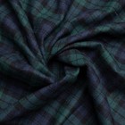 Blue And Green Blackwatch Tartan Plaid Flannel Fabric - 60  Wide - By The Yard
