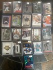 Huge 2 Row Sports Card Collection Auto Hof  Prizm Patch Rc   More Lot