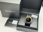 Movado Museum Black Dial Classic Analog Quartz Unisex Watch 2100005
