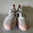 Adidas Womens 11 5  Mens 10 5 F50 Elite Mid Fg Soccer Cleats White blue Id9203