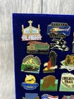 Vtg Lot Of 36 Alaska Souvenir Enamel Pins Totems Eagles Railway National Park