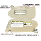 Pair Lh rh Sun Visor For 2013-18 Nissan Pathfinder  2014-17 Infiniti Qx60 W lamp
