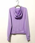 Athleta Girl Sunny Days Upf Jackets Full Zip Hoodie L 12 Lavender Pockets Logo