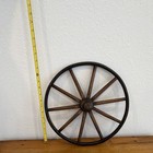 Antique Vintage Wooden Baby Carriage Buggy Wheel 10-spoke  Brown