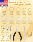 2400pcs  Jump Rings Kit For Jewelry Making   Necklace Repair - Silver   Gold Jum