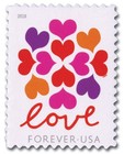 2019 Usps Sheet Of 20 First Class Letter Stamps Love 82  