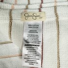 Jessica Simpson Multicolor Stripe Muted Pink Baby Blanket Cotton Sweater Knit