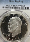 1971-s Peg Leg Ike Pcgs Pr-69