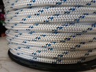3 8   X 600 Ft  Double Braid-yacht Braid Polyester Rope Spool  White W trace