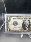 1928 A One Dollar Bill  1 Silver Certificate Funny Back Note Rare Xa Block