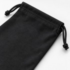 10x Premium Microfiber Eyeglasses Sunglasses Drawstring Pouch Soft Case Black