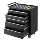 24-inch 5drawer Rolling Tool Chest On Wheels Lockable Steel Tool Storage Cabinet