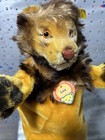 Steiff Leo Lion Hand Puppet Mohair Plush Ean 318 00 1959-1967 All Tags