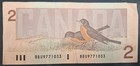1986 Canada 2 Dollars P94b  Signatures Thiessen-crow  Bbu9771033 