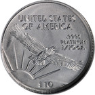 2006 Platinum American Eagle  10 Ngc Ms70 Brown Label