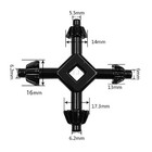 Universal 4 Way Drill Press Chuck Key 1 2  9 16  5 8  11 16  Size Carbon Steel