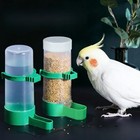 Bird Cage Feeder Water Food Dispenser Automatic Parrot Birdfeeder Seed Feeder Us