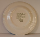Vintage Souvenir Plate From Vicksburg  Michigan  White W  Green Graphics  10  D 