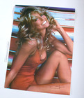 Beautiful 1976 Original Farrah Fawcett Poster Vintage Charlie s Angels Ex  Rare