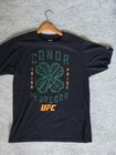 Reebok Ufc Conor Mcgregor Irish Pride Shirt Black L Large Shamrock Mma Collectib