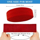 4 Pack Sweatbands Sports Headband For Men And Women  Moisture Wicking Red 