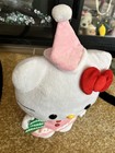 Rare 2014 Standing Hello Kitty Christmas Plush 20    Pink Dress With Tree Greeter 