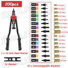 16  Rivet Nut Tool Metric And Sae Mandrels Nutsert Rivet Tool Set 200pcs Rivnuts