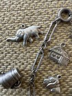 Vintage 800 Silver German Begging Charm Bracelet 14 Small  Antique Some Rare