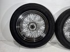 01 Harley Electra Glide Touring Classic Oem Front Rear Wheel Rim Tire Spoked 16 