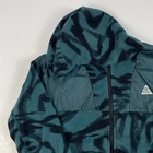 Nike Acg Jacket Youth Large Green Polartec Fleece Hooded Full Zip Ski Wolf Tree