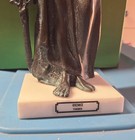 Bronze Blind Lady Of Justice Statue Marble Base