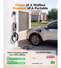 Wolfbox Level 1 2 Electric Car Charger 40amp J1772 etl Certified  25ft Cable    