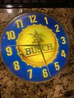 Vintage 1992 Busch Beer Wall Clock 14    Diameter