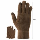 Mens Winter Snow Gloves Touchscreen Windproof Warm Thick Knit Thermal Wool Lava