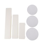3-piece White Cardboard Honeycomb Pedestal Flower Stand Set