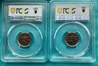 2012 Canada Cent Pcgs Ms66 Rd Zinc   Steel Two Coin Set Last Year Of Issue  773 