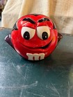 2003 Galerie Ceramic M m s Red Dracula And Yellow Mummy Halloween Cookie Jars