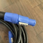Socapex 19 Pin To 6 Powercon Blue Breakout Staggered 2  4  6  8  10  12 Ft