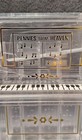 Vintage Pennies From Heaven Piano Coin Bank Sorter Clear Plastic Rare Clean Kids