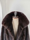 Mahogany Ranch Mink Fur Coat Jacket Size M l Classic Cut