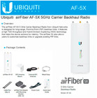 Ubiquiti Airfiber X Af-5x Ptp 5ghz Carrier Backhaul Radio Gps Sync