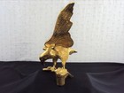 Vintage Cast Solid Brass Hawk Hand Designed Perfect Beautiful Condition Clean