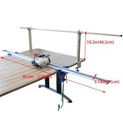 Fbric Cutter Electric Cloth Cutting Machine W 86 6  Rack   Digital Counter 110v
